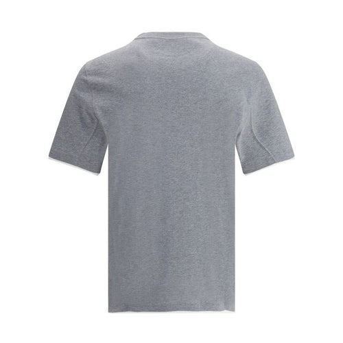 Brunello Cucinelli Gray Cotton T-Shirt