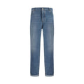 Brunello Cucinelli Blue Cotton Straight-Leg Jeans