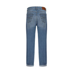 Brunello Cucinelli Blue Cotton Straight-Leg Jeans