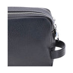 Brunello Cucinelli Black Calf Leather Bos Taurus Airpod Holder