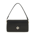 Tory Burch Black Calf Leather Bos Taurus Shoulder Bag