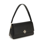 Tory Burch Black Calf Leather Bos Taurus Shoulder Bag