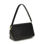 Tory Burch Black Calf Leather Bos Taurus Shoulder Bag