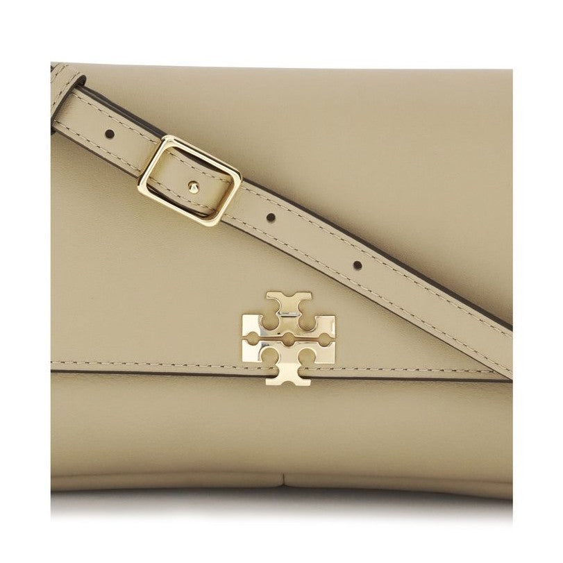 Tory Burch Beige Calf Leather Bos Taurus Shoulder Bag