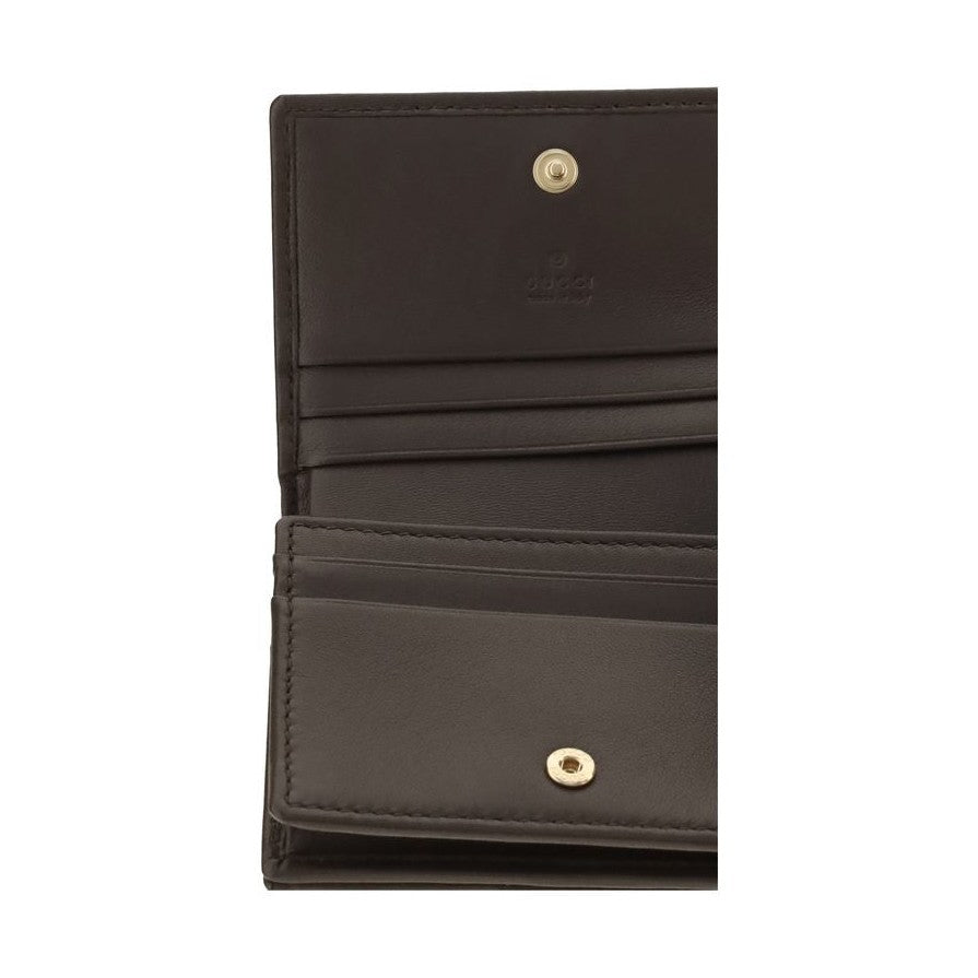 Gucci Brown Lamb Ovis Aries Aries Wallet
