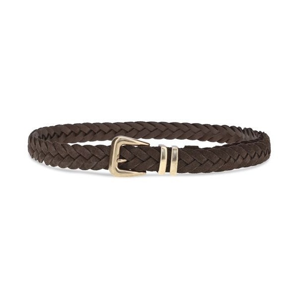 Brunello Cucinelli Brown Calf Leather Bos Taurus Belt