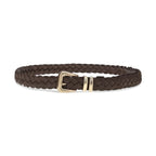 Brunello Cucinelli Brown Calf Leather Bos Taurus Belt