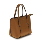 Tory Burch Brown Calf Leather Bos Taurus Shoulder Bag