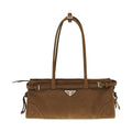 Prada Brown Calf Leather Bos Taurus Handbag