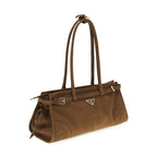 Prada Brown Calf Leather Bos Taurus Handbag