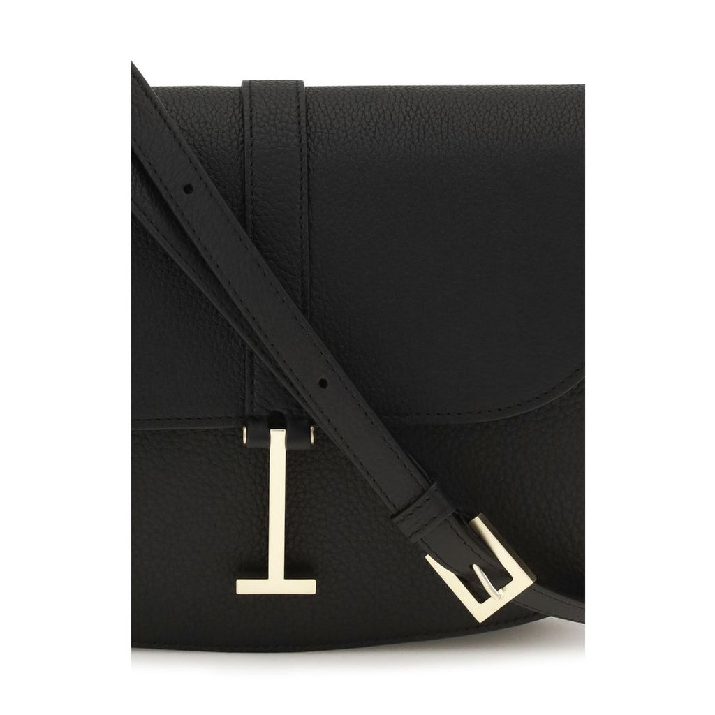 Tom Ford Black Calf Leather Bos Taurus Shoulder Bag