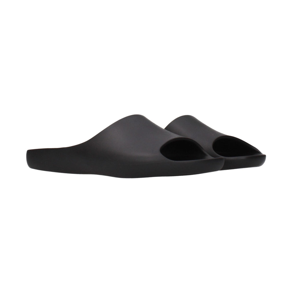 The Row Black Cotton Slippers