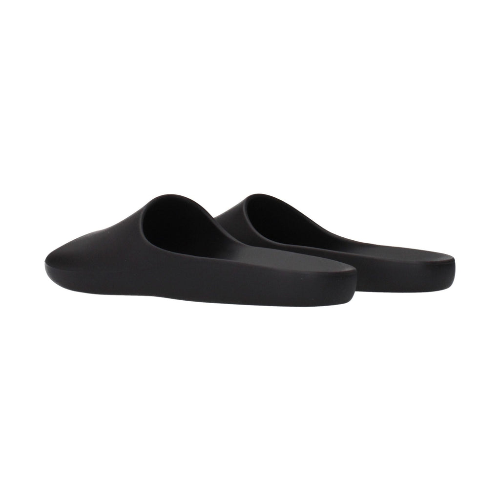 The Row Black Cotton Slippers