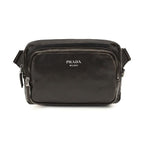 Prada Brown Calf Leather Bos Taurus Shoulder Bag