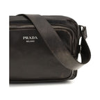 Prada Brown Calf Leather Bos Taurus Shoulder Bag