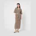Brunello Cucinelli Brown Cotton Casual Dress