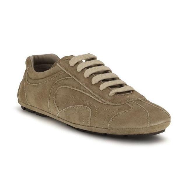 Prada Brown Calf Leather Bos Taurus Athletic Sneakers