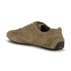 Prada Brown Calf Leather Bos Taurus Athletic Sneakers
