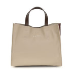 Marni Beige Calf Leather Bos Taurus Shoulder Bag