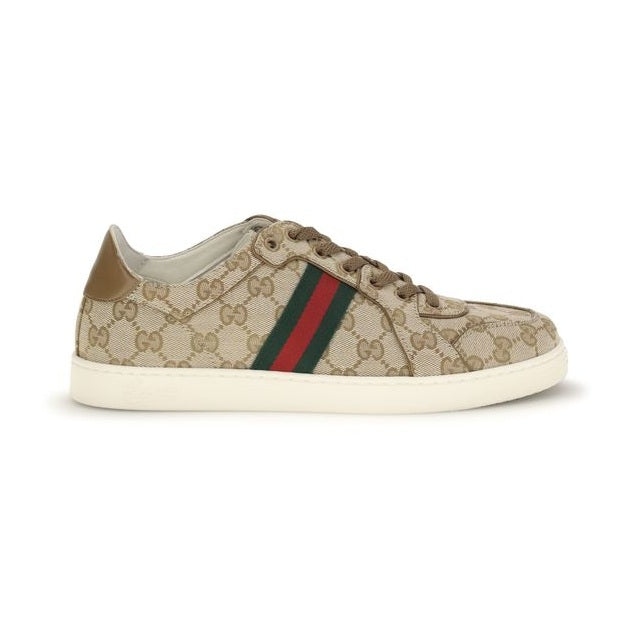 Gucci Beige Fabric Athletic Sneakers