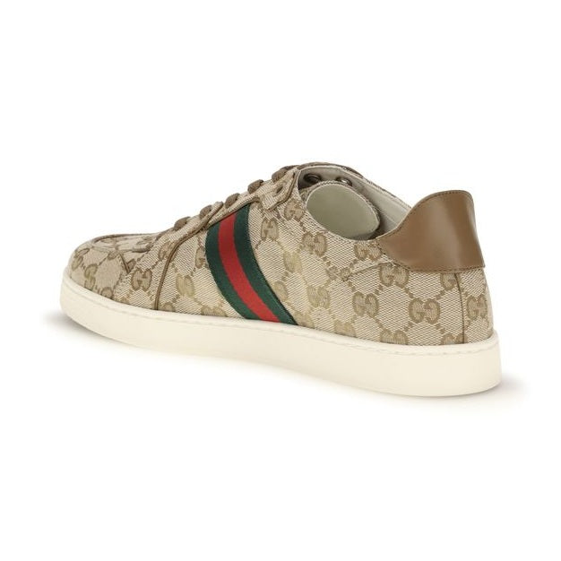 Gucci Beige Fabric Athletic Sneakers