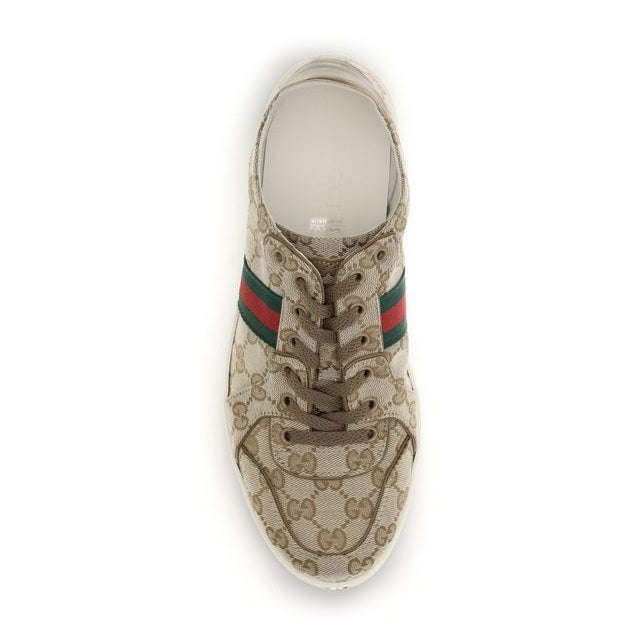 Gucci Beige Fabric Athletic Sneakers