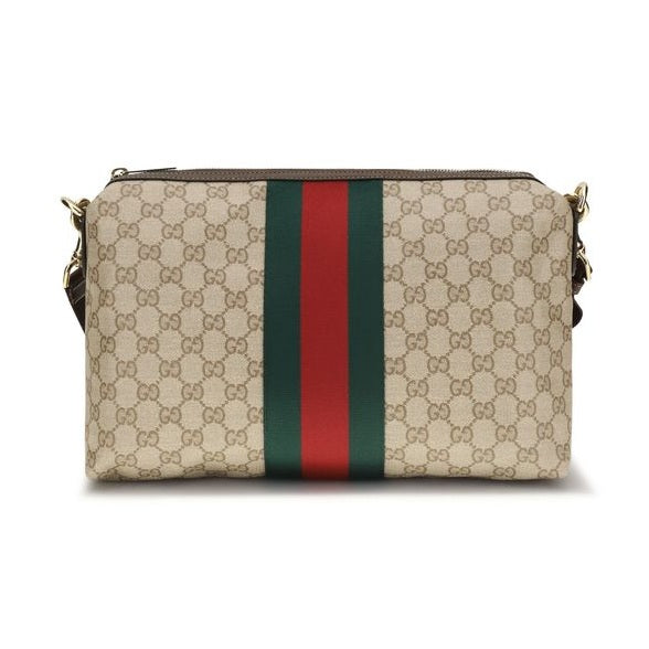 Gucci Beige Cotton Shoulder Bag