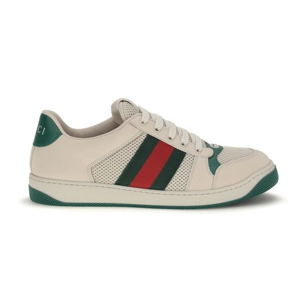 Gucci Beige Fabric Low Top Sneakers
