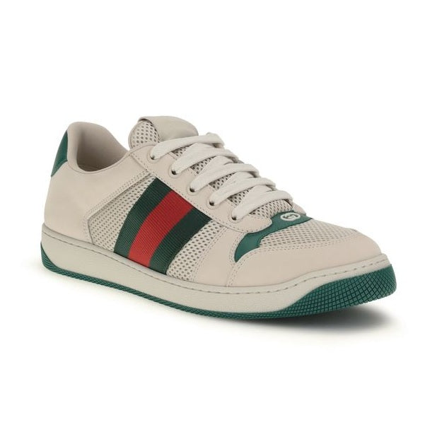Gucci Beige Fabric Low Top Sneakers