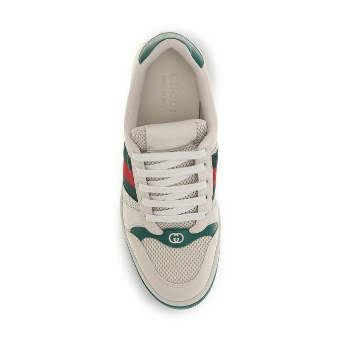 Gucci Beige Fabric Low Top Sneakers