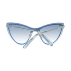 Swarovski Blue Metal Sunglasses