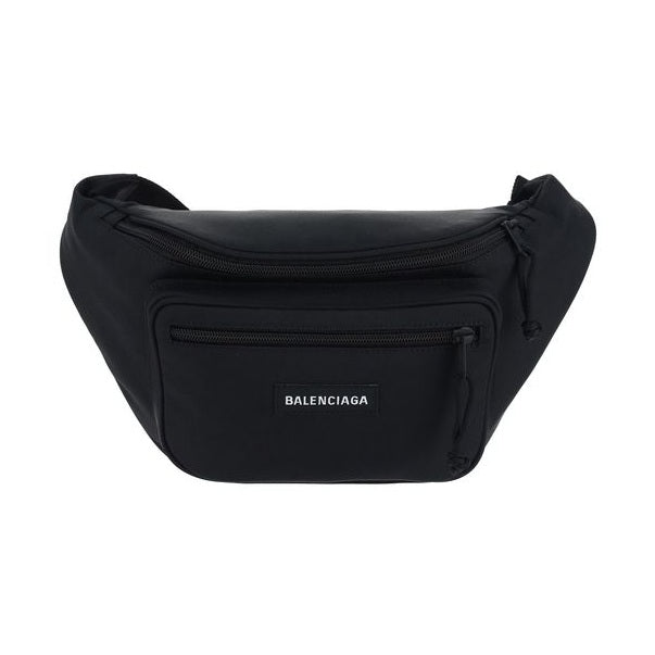 Balenciaga Black Polyester Clutch Bag