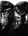 Black Patent Leather Corset Style Mini Dress