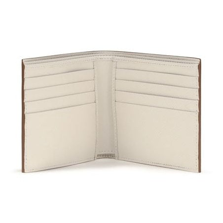 Prada Beige Calf Leather Bos Taurus Wallet