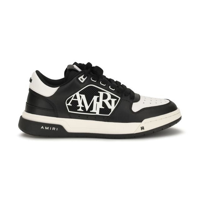 Amiri Black Calf Leather Bos Taurus Low Top Sneakers