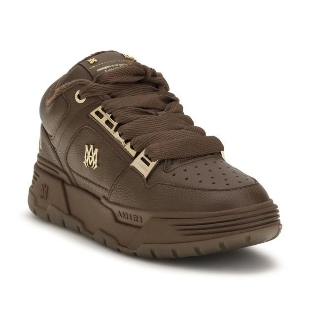 Amiri Brown Calf Leather Bos Taurus Chunky Sneakers
