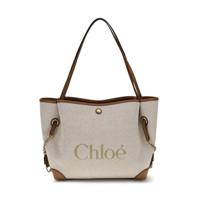 Chloé Beige Cotton Shoulder Bag