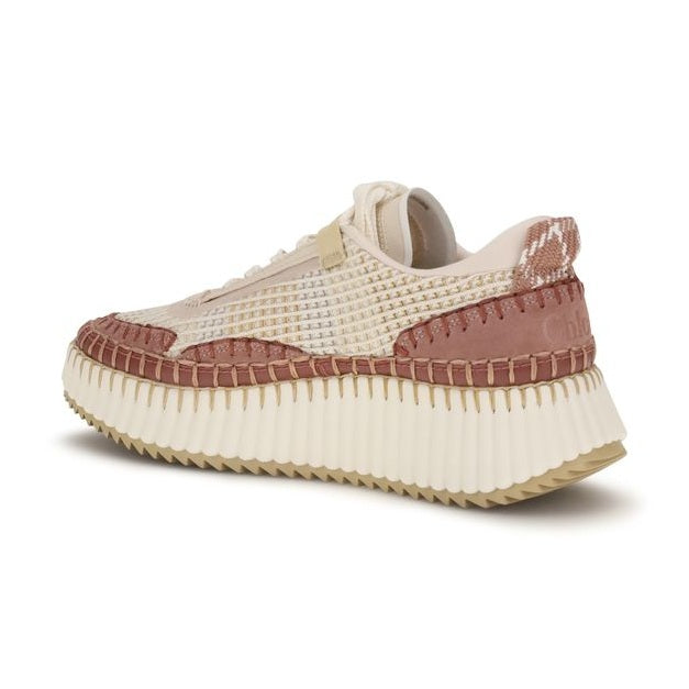 Chloé Beige Nylon Chunky Sneakers