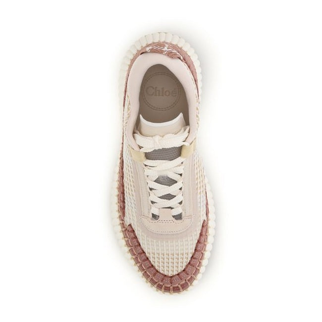 Chloé Beige Nylon Chunky Sneakers