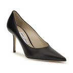 Jimmy Choo Black Calf Leather Bos Taurus High Heel Pumps