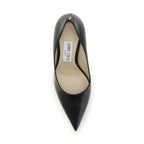Jimmy Choo Black Calf Leather Bos Taurus High Heel Pumps