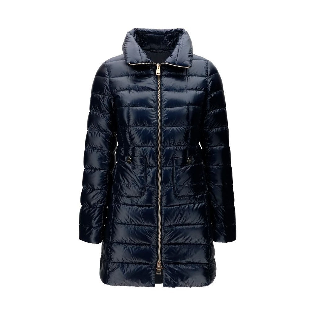 Herno Blue Polyamide Full-Length Jacket