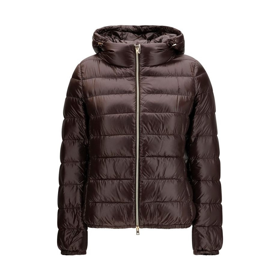 Herno Brown Polyamide Full-Length Jacket