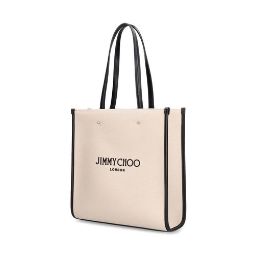 Beige Canvas Tote Bag