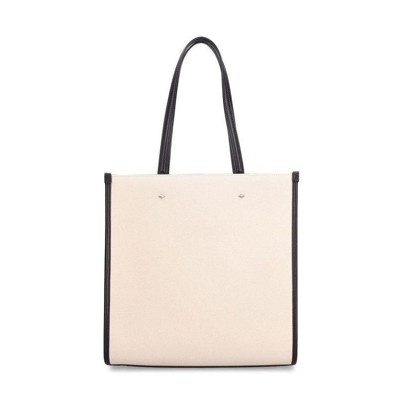 Jimmy Choo Beige Canvas Tote Bag