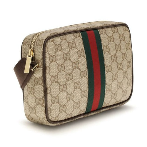 Beige Cotton Shoulder Bag