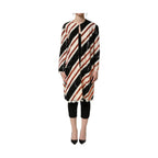 Dolce & Gabbana Multicolor Stripe Sequin Duster Coat Jacket