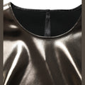 Dolce & Gabbana Metallic Bronze Roundneck SleevelessTank Top