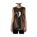 Metallic Bronze Roundneck SleevelessTank Top