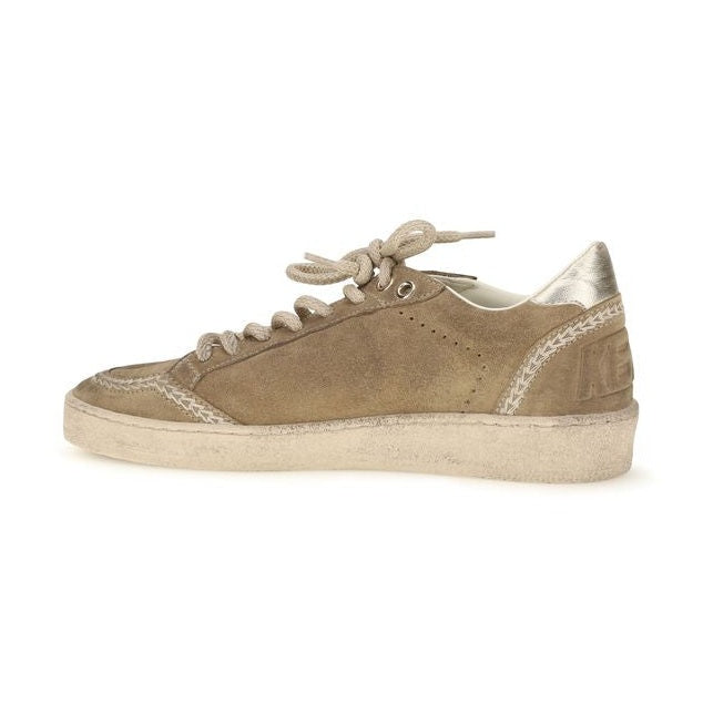 Golden Goose Beige Calf Leather Bos Taurus Athletic Sneakers